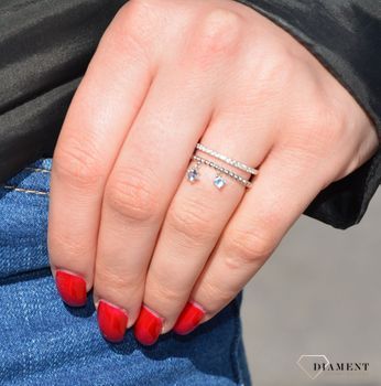 Pierścionki srebrne z cyrkonią Dall'Acqua. Pierścionki srebrne w Sklepie z Biżuterią zegarki-diament.pl.Piękna i Elegancka Pierścionki dla Kobiet.Prawdziwe Srebro.Darmowa wysyłka 1.jpg